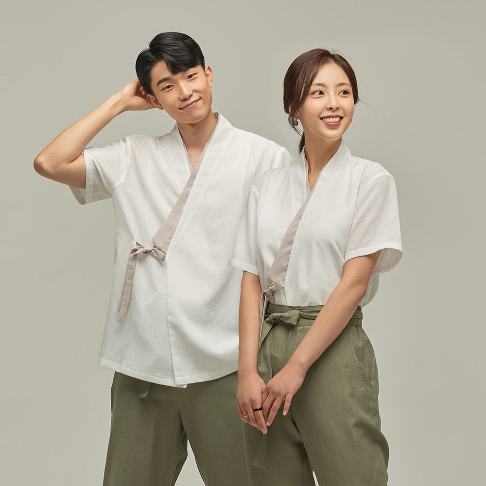 LEESLE - Beige Seonggit Jeogori (UNISEX)