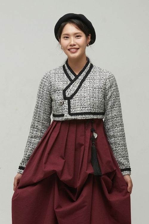 LEESLE - Romantic tweed jeogori