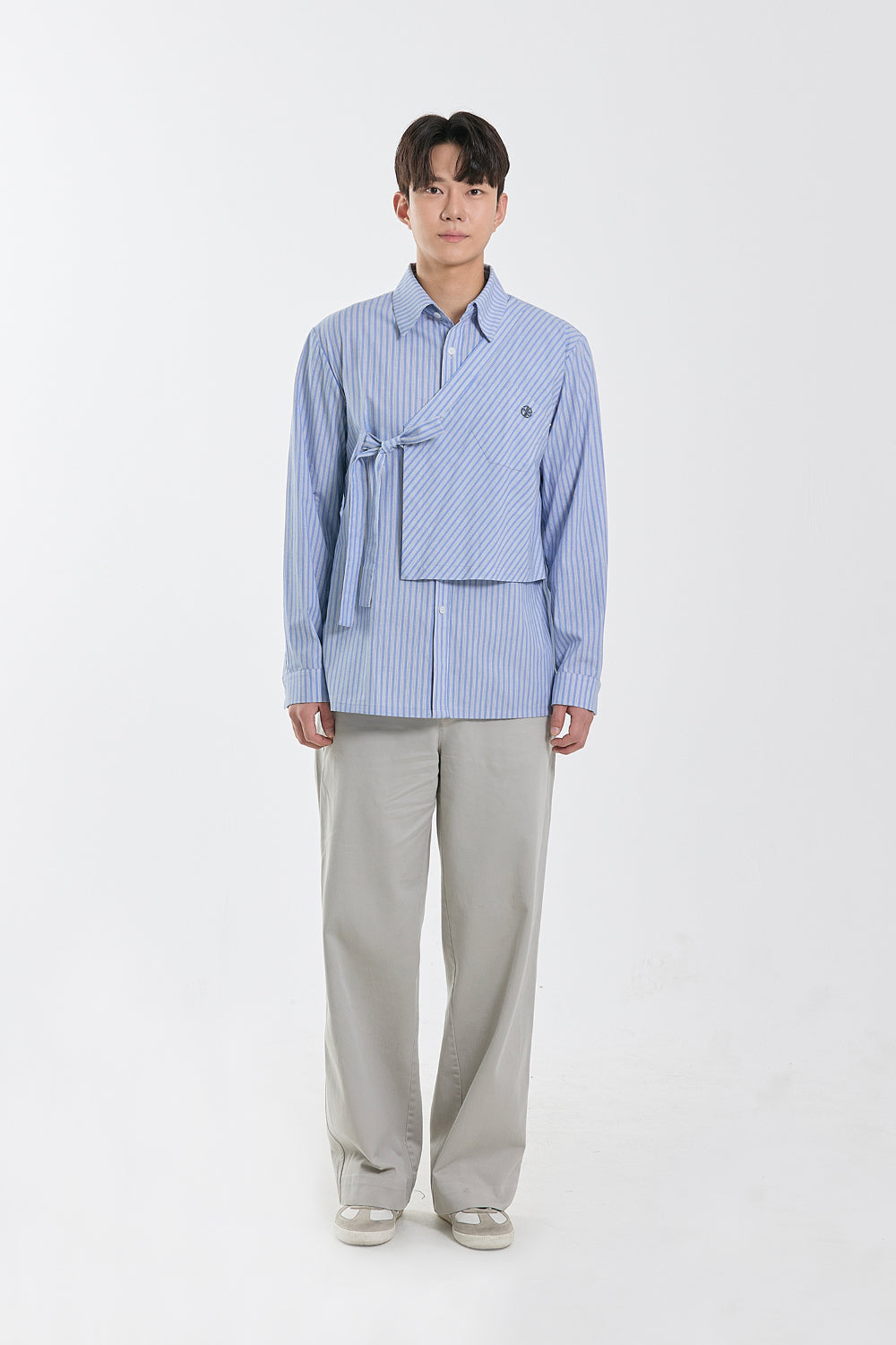 LEESLE X Hanna - Stripe Jeogori Shirt fusion (UNISEX)