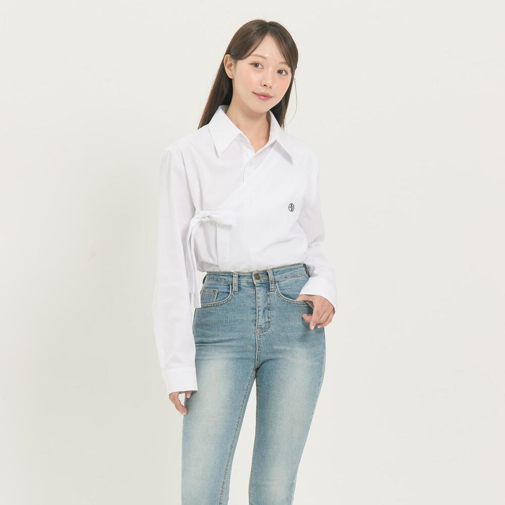 LEESLE X Hanna - White Jeogori Shirt fusion (UNISEX)