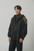 LEESLE - Black dragon hoodie