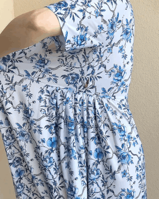 LEESLE - Injeolmi blue dress