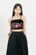 LEESLE - Eunwol floral crop top