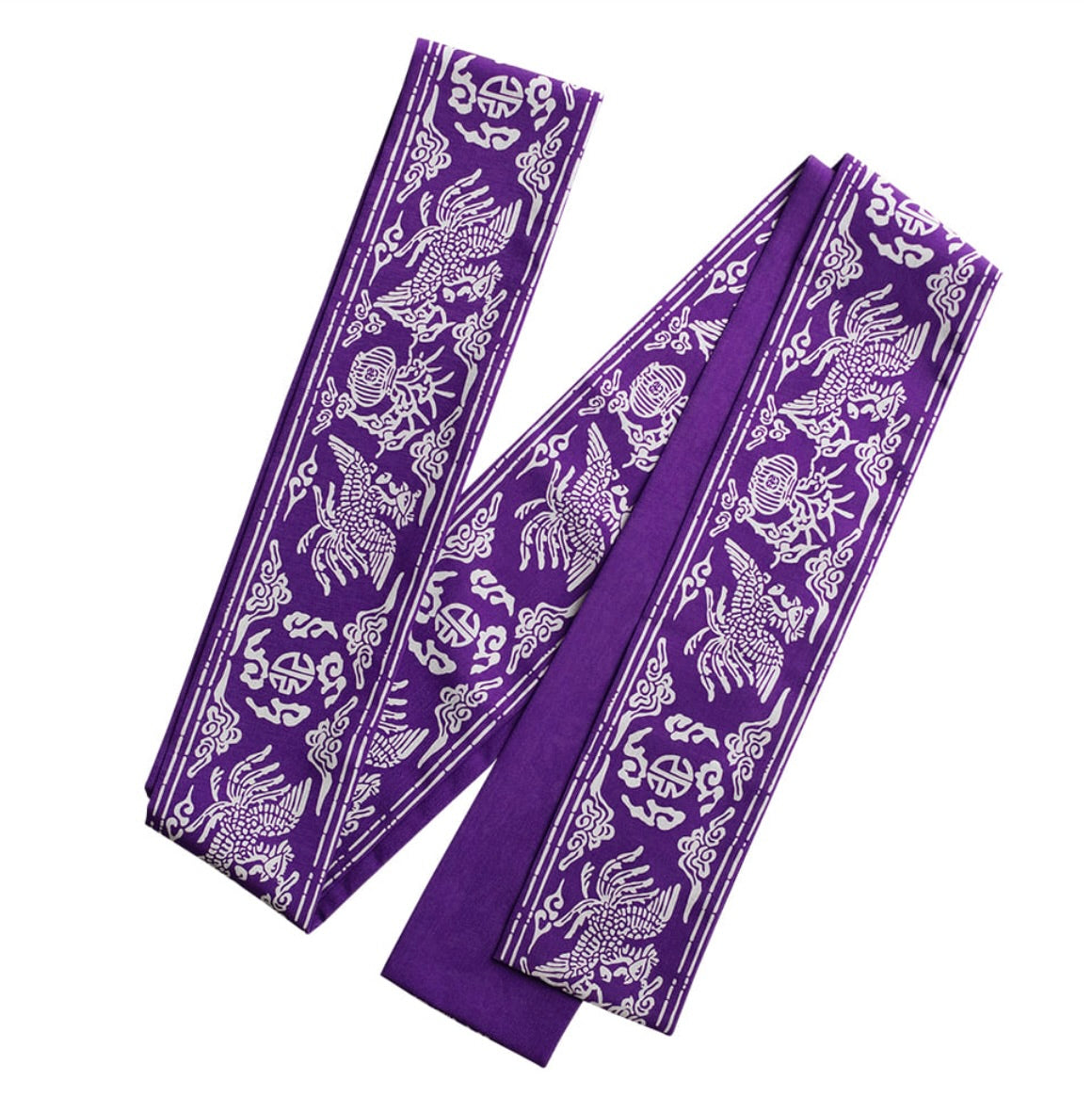 LEESLE - Phoenix purple silver waist belt