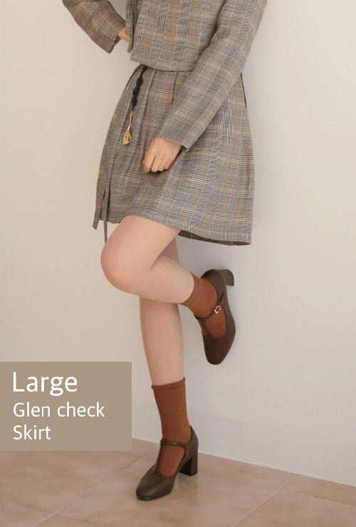 TETEROT SALON - Glen check skirt