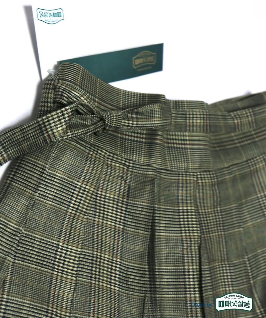 TETEROT SALON - Glen check skirt