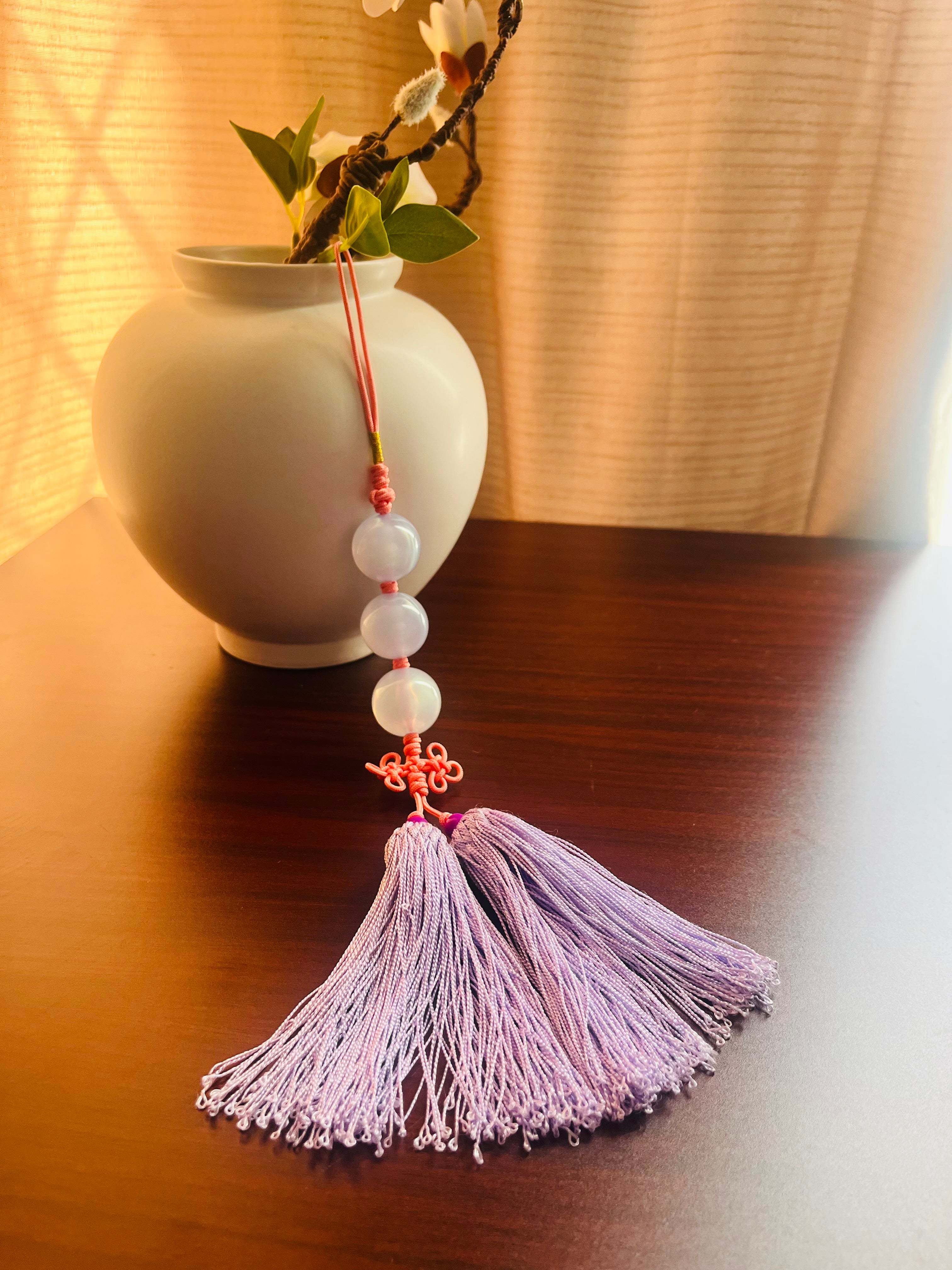 MARRON KNOT - Lilac 3 wish Norigae