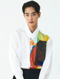 GUIROE - Satin Collar git shirt