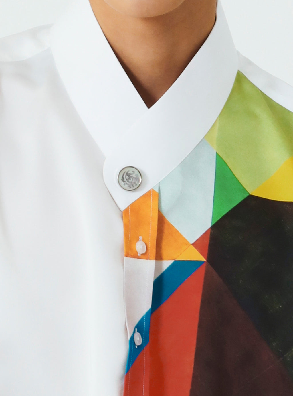GUIROE - Satin Collar git shirt