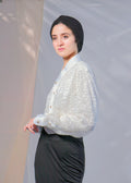 GUIROE - White & gold drop Jeogori