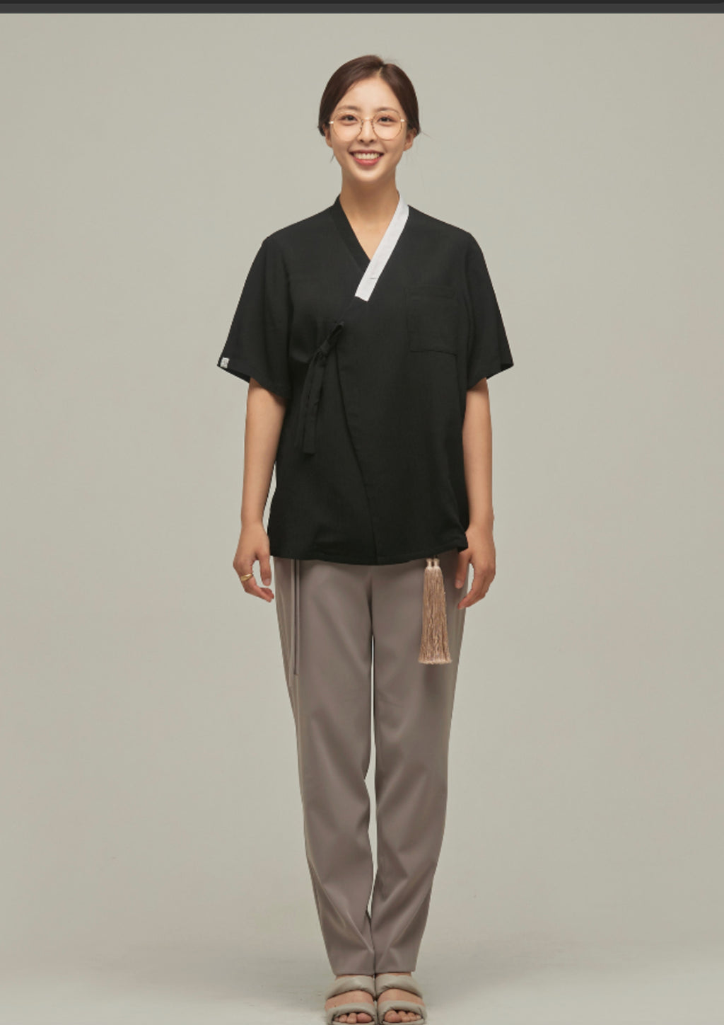 LEESLE - Black white Seonggit Jeogori (UNISEX)