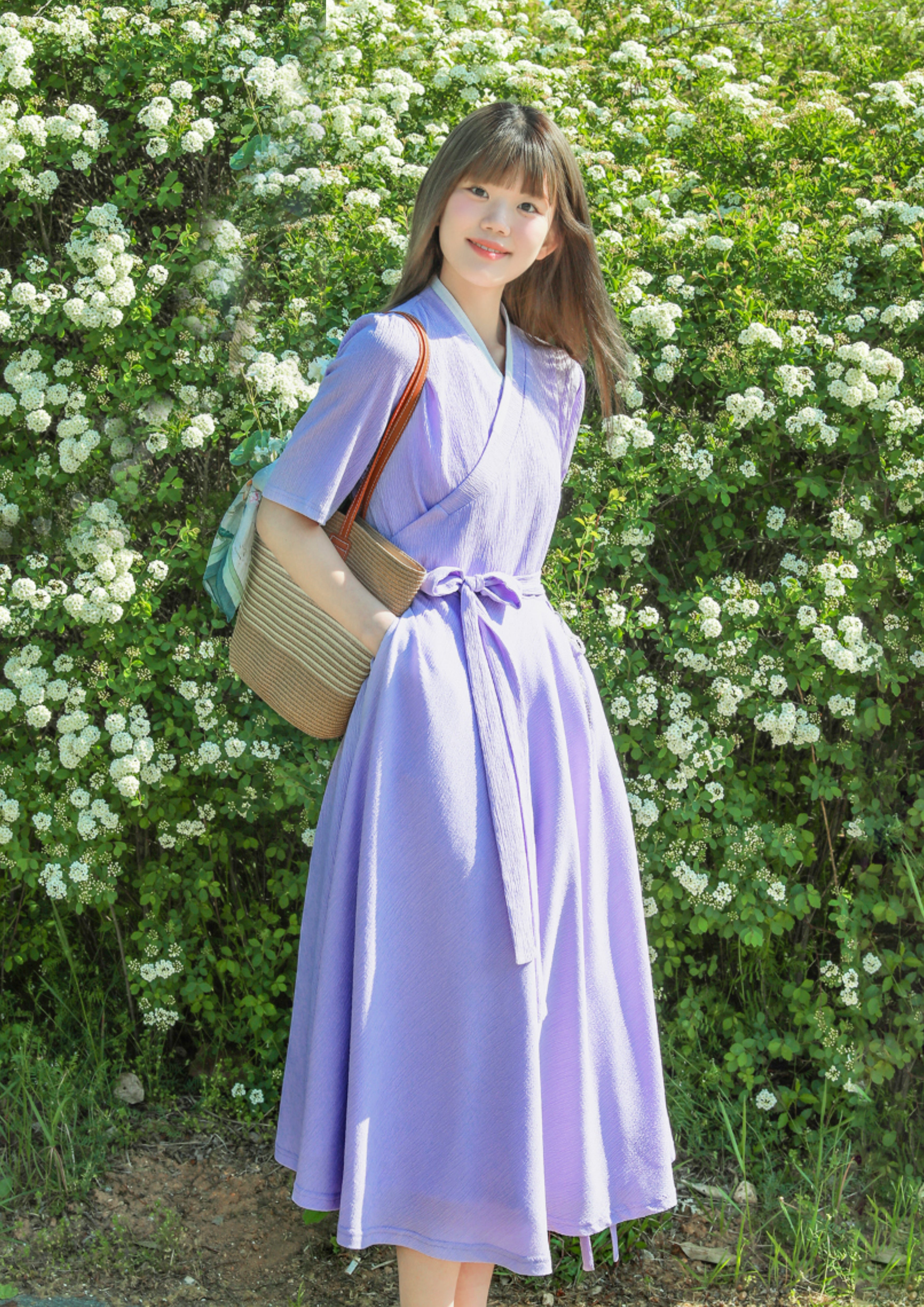LEESLE - Every day purple dress