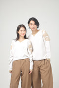 SONGHWA - Beige Irworobongdo cashmere blend knit