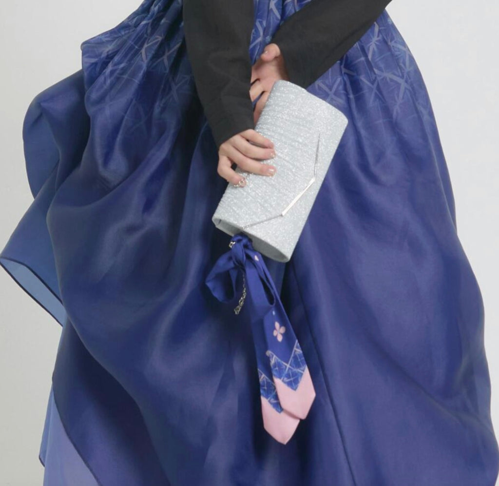 LEESLE - Floral Twilly Ribbon Daenggi (Blue)