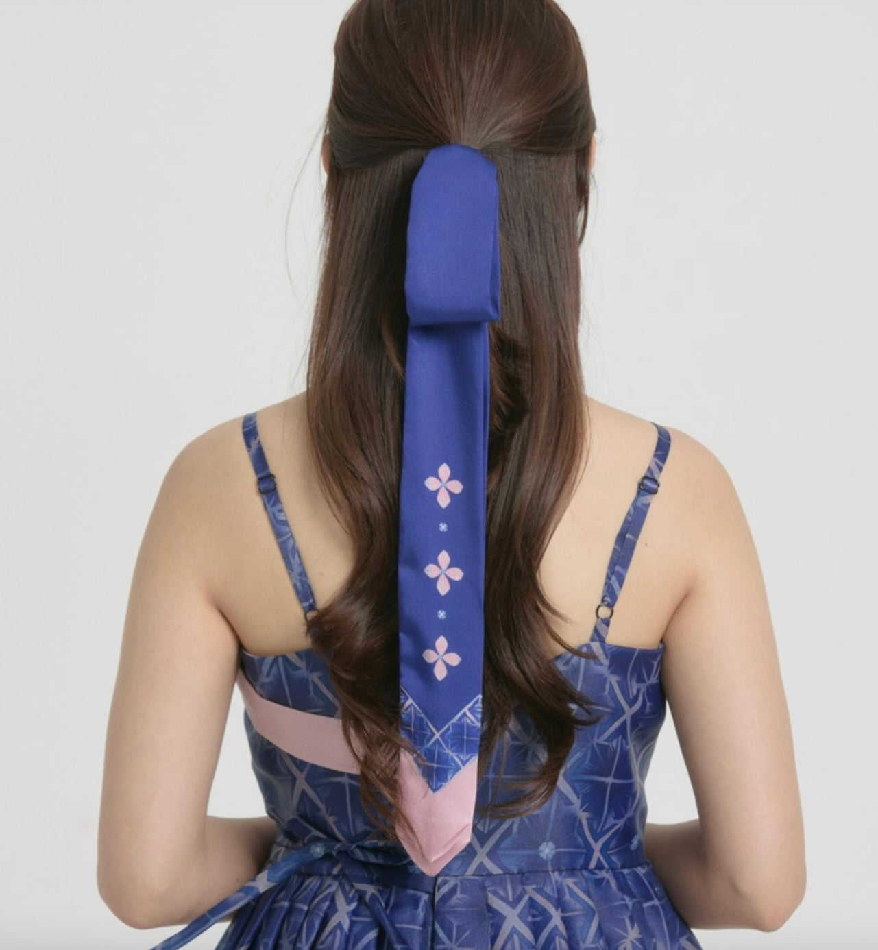 LEESLE - Floral Twilly Ribbon Daenggi (Blue)