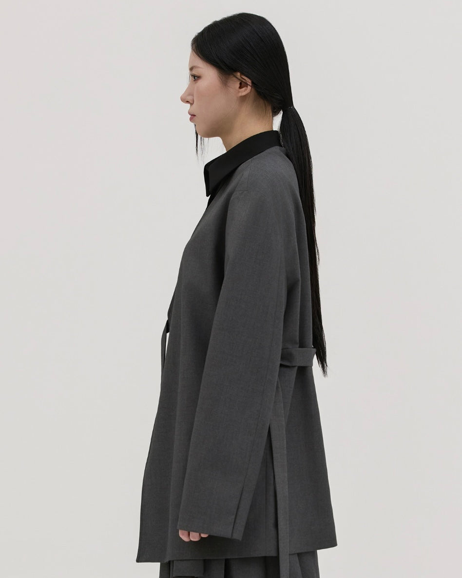 SHEEN:SEOUL - Benet Grey Jacket (UNISEX)