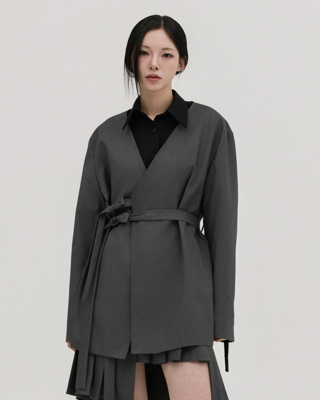 SHEEN:SEOUL - Benet Grey Jacket (UNISEX)