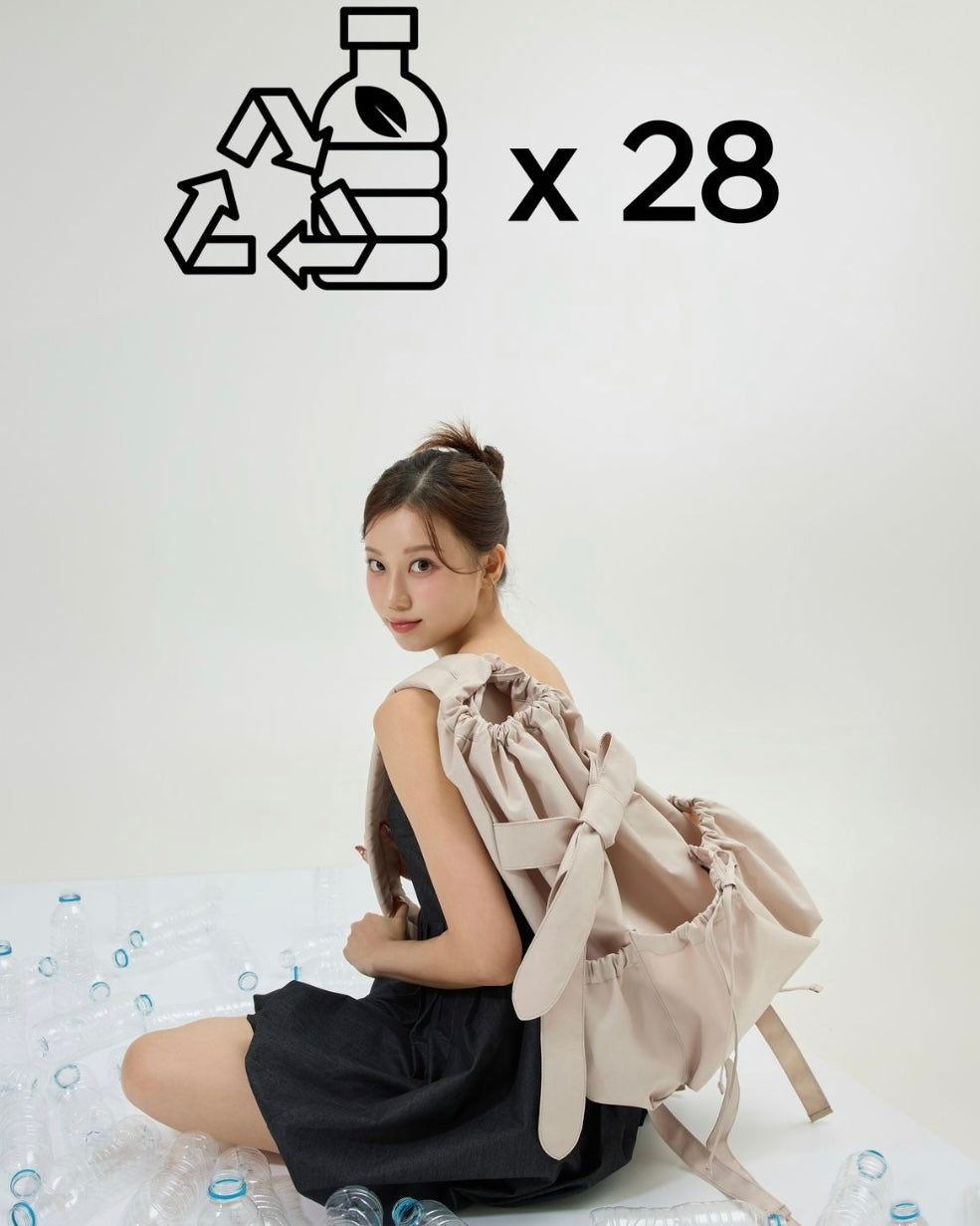 SHEEN:SEOUL - Beige Botjim Sling Bag (RECYCLED MATERIAL)