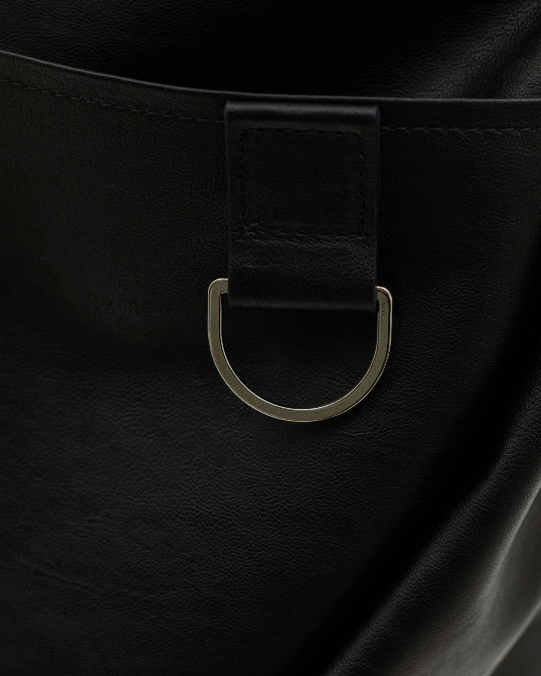 SHEEN:SEOUL - Black Hobo Botjim bag (VEGAN LEATHER)