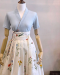 ILOVESONGHWA - White flower skirt