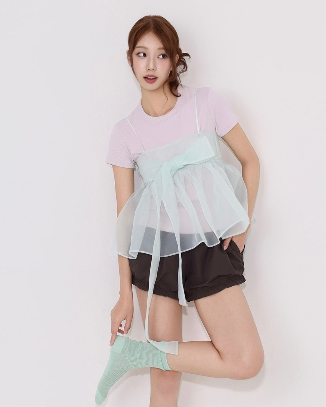 SHEEN:SEOUL - Goreum bustier Mint