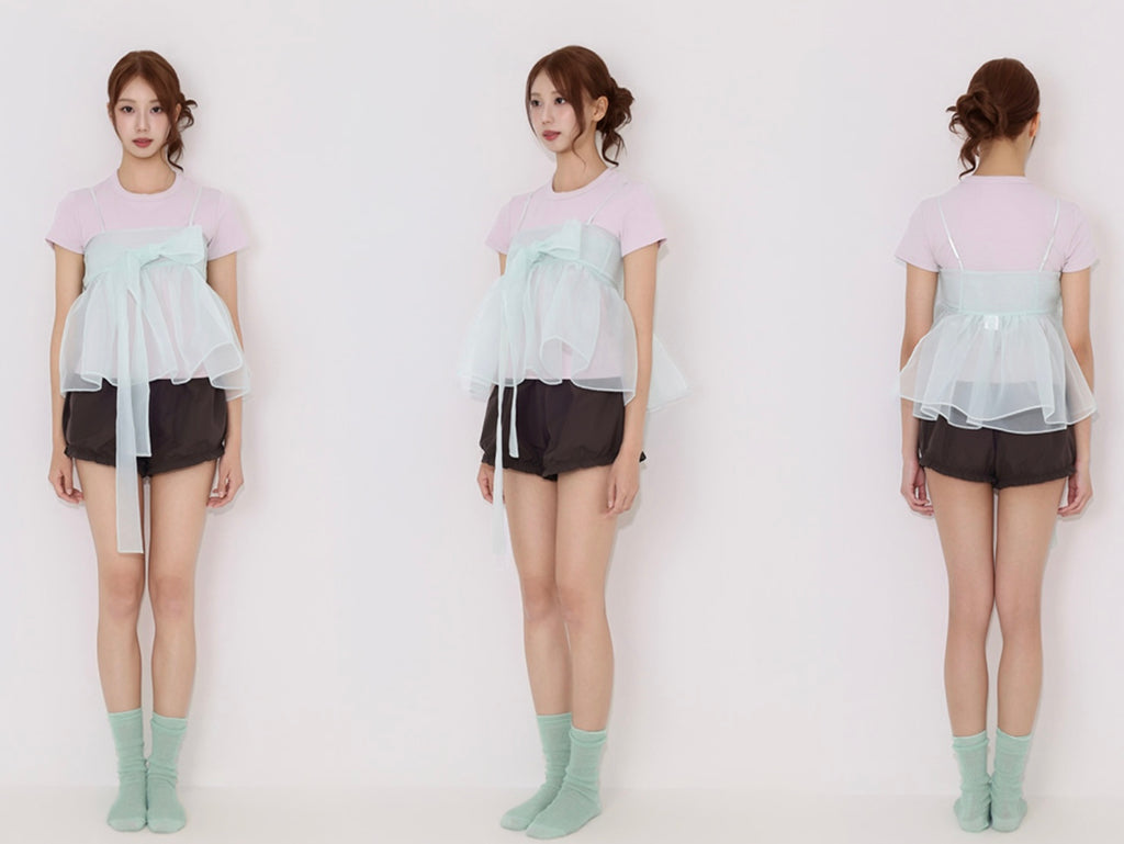 SHEEN:SEOUL - Goreum bustier Mint