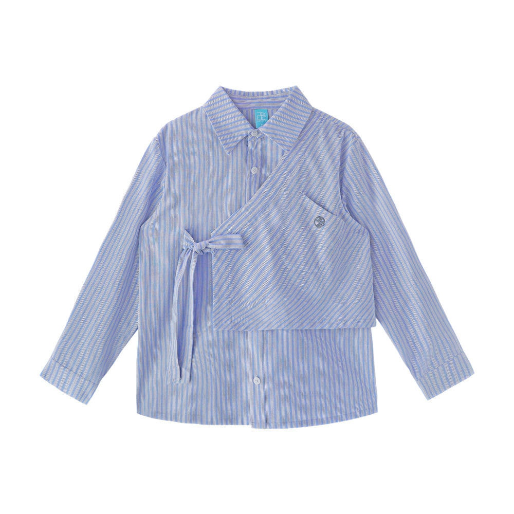 LEESLE X Hanna - Stripe Jeogori Shirt fusion (UNISEX)
