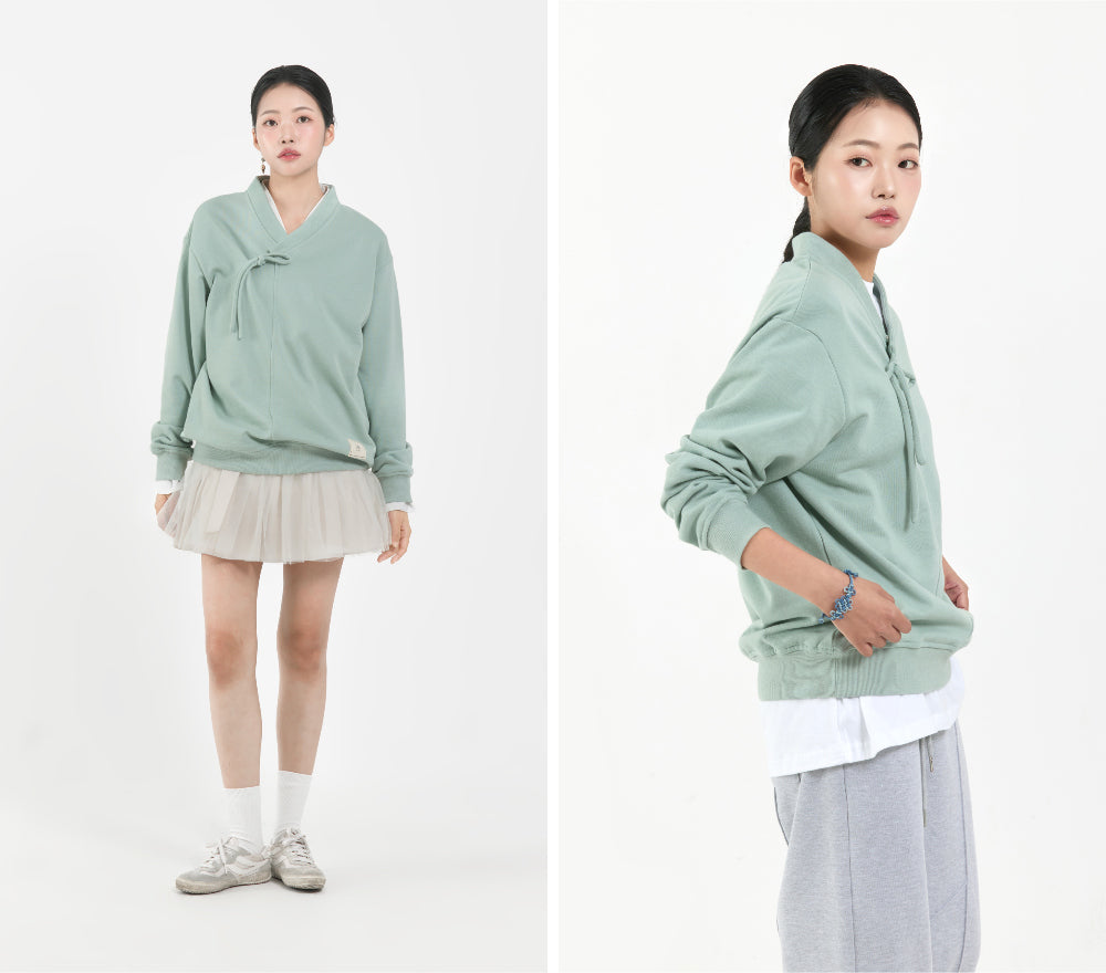 LEESLE - Every Hanbok mint sweater