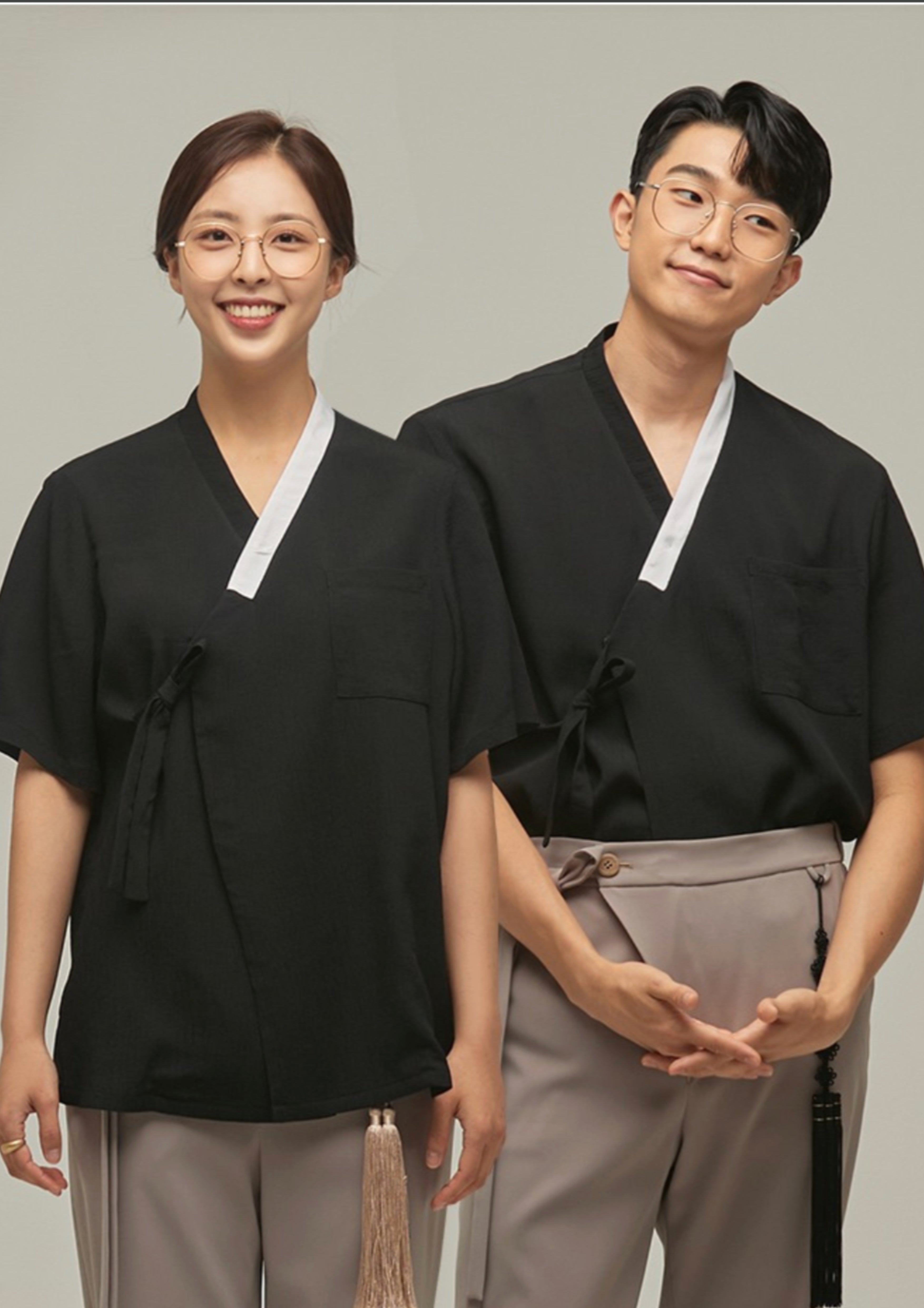LEESLE - Black white Seonggit Jeogori (UNISEX)